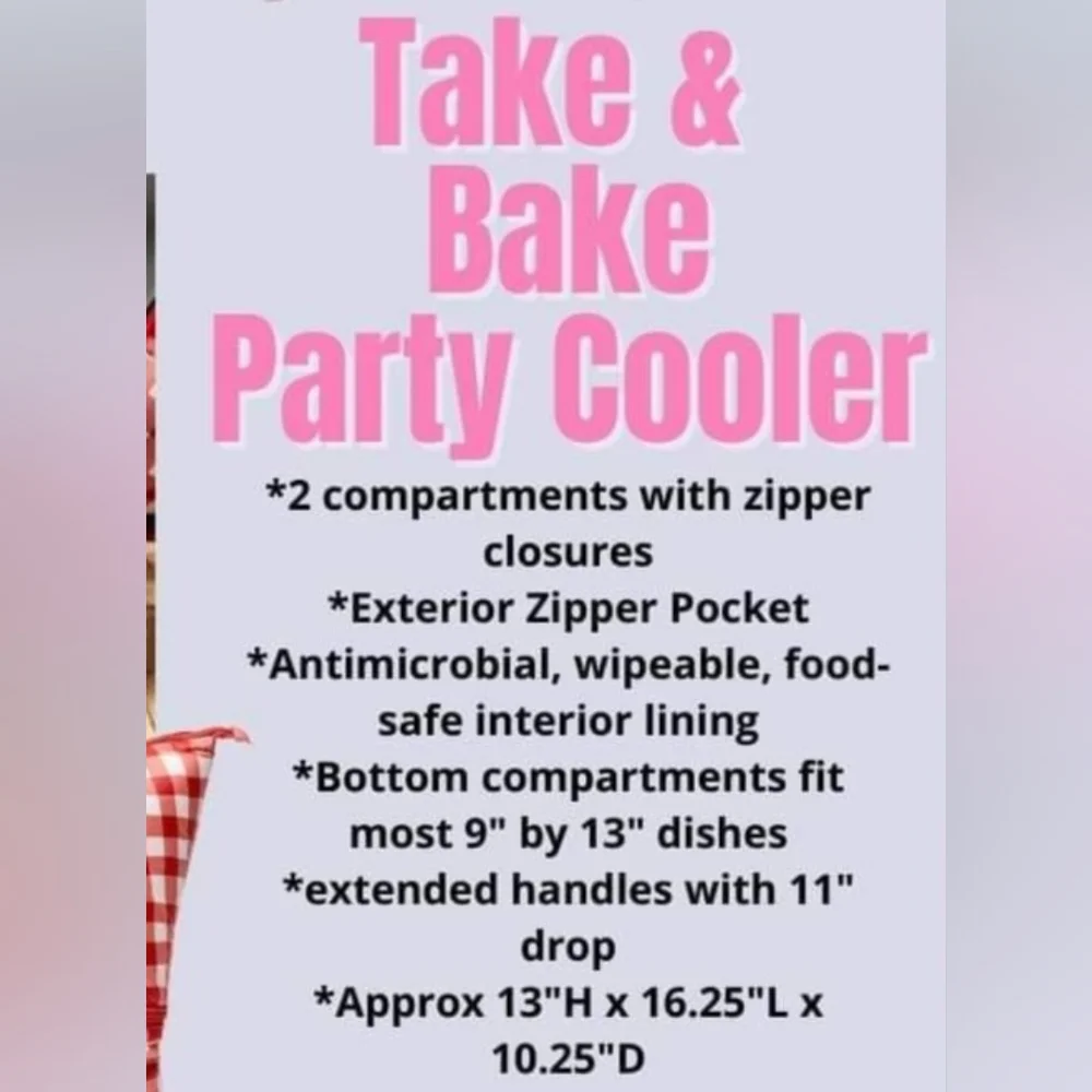 NEW Thirty-one Bake & Take Party Cooler Autumn Harvest print - Picture 8 of 8